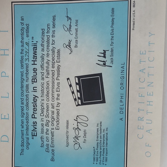 Vintage Elvis Presley collectors plate - Picture 6 of 7